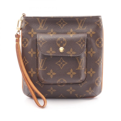 ルイ・ヴィトン LOUIS VUITTON パルティシオン モノグラム ポーチ バッグ レザー PVC レディース ブラウン系 M51901 【中古】