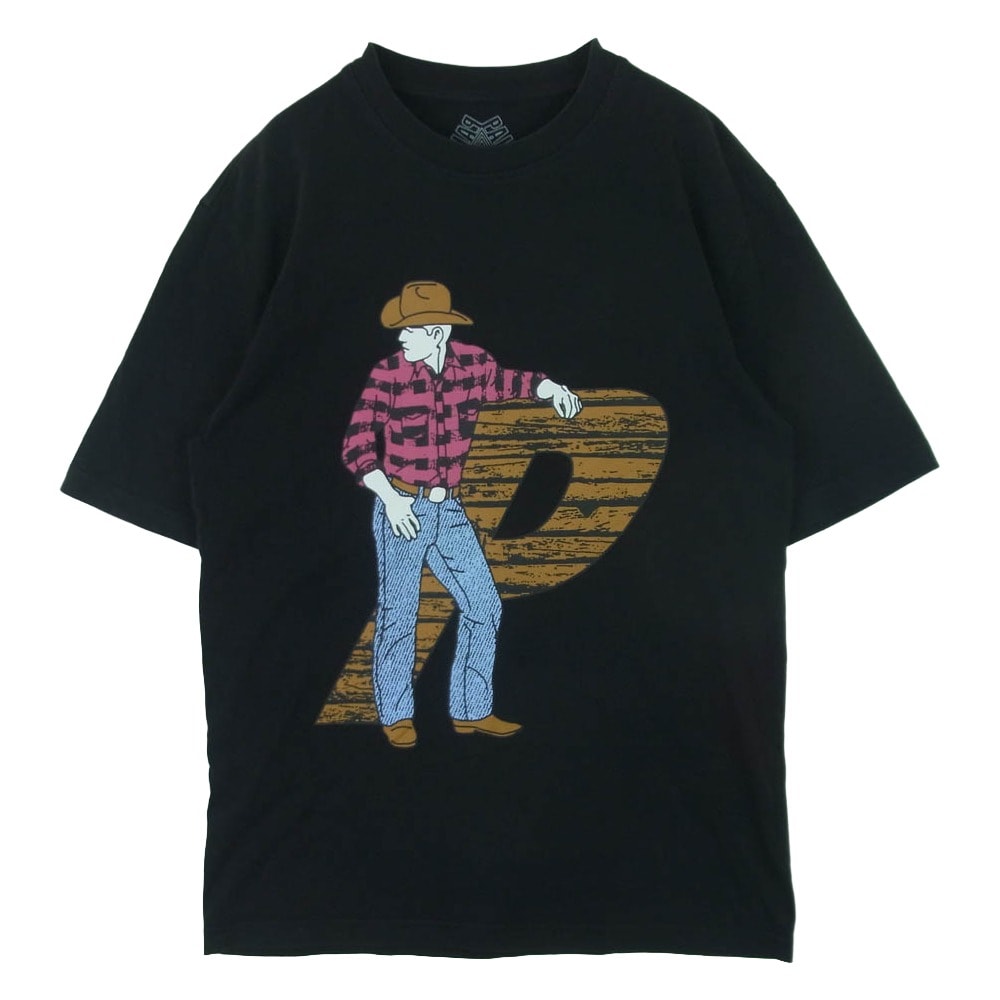 PALACE パレス Saddle Up T-Shirt サドル アップ クルーネック 半袖 Tシャツ ダークグレー系 黒に近いダークグレー系 M【中古】