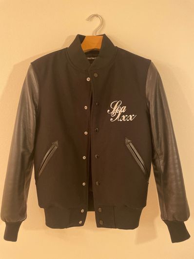 GOD SELECTION XXX x WIND AND SEA STADIUM JUMPER GX-A22-WSJK-01 "Black"