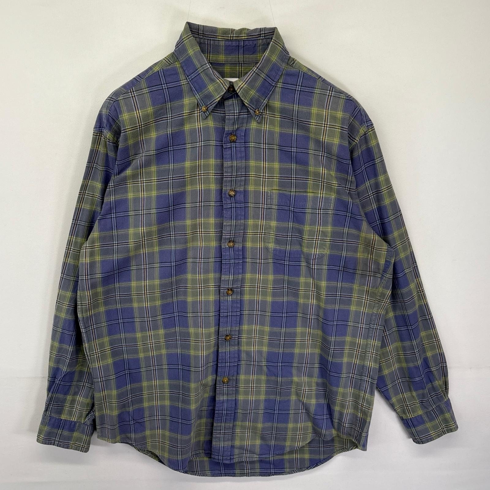 古着 ブルックスブラザーズ Brooks Brothers 長袖 ネルシャツ ボタンダウン チェック柄 1818 胸ポケット M マルチカラー メンズ