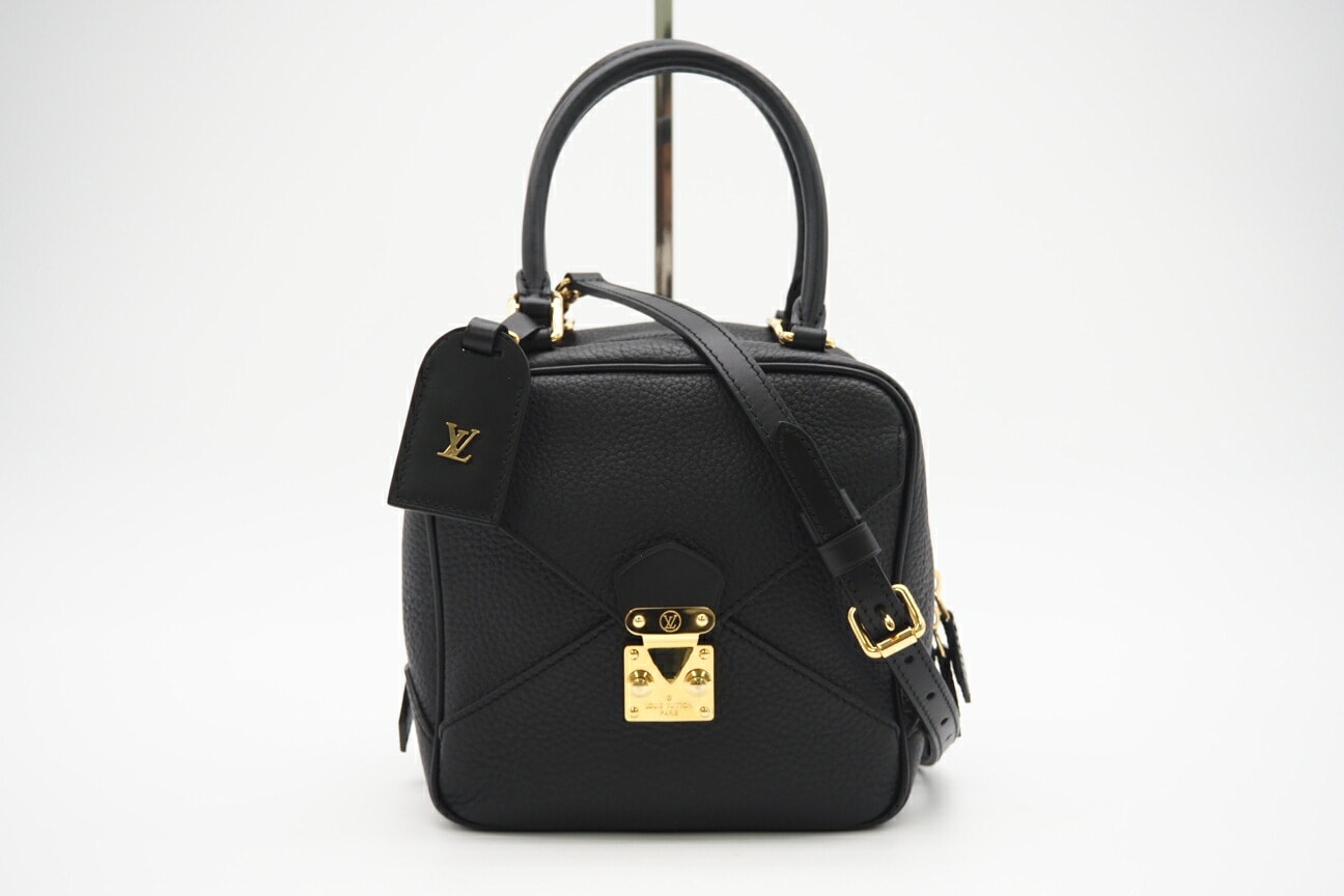 極美品 LOUIS VUITTON ルイ・ヴィトン トリヨン スクエア ハンドバッグ M55334 2wayハンドバッグ ブラック レザー レディース