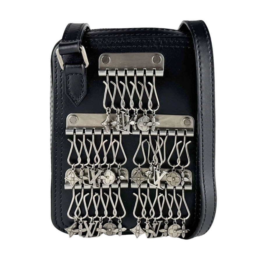ルイ ヴィトン LOUIS VUITTON ショルダーバッグ ダヌーブ メッセンジャー レザー/メタル ブラック ユニセックス M53975【中古】 z10627