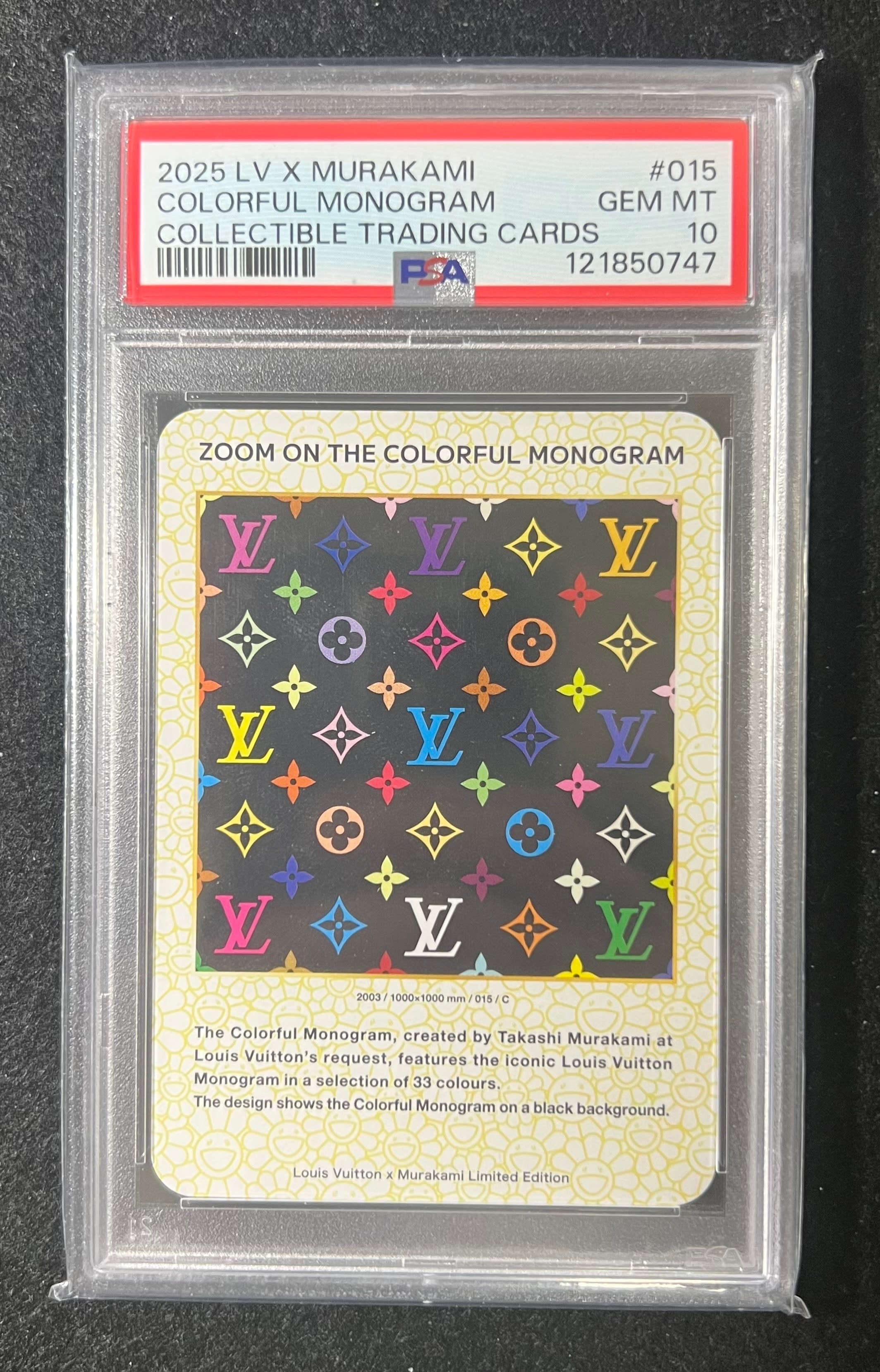 PSA10 2025 LV × 村上隆 カラフルモノグラム トレカ #014 ルイ