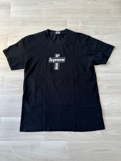 Supreme Cross Box Logo Tee "Black"