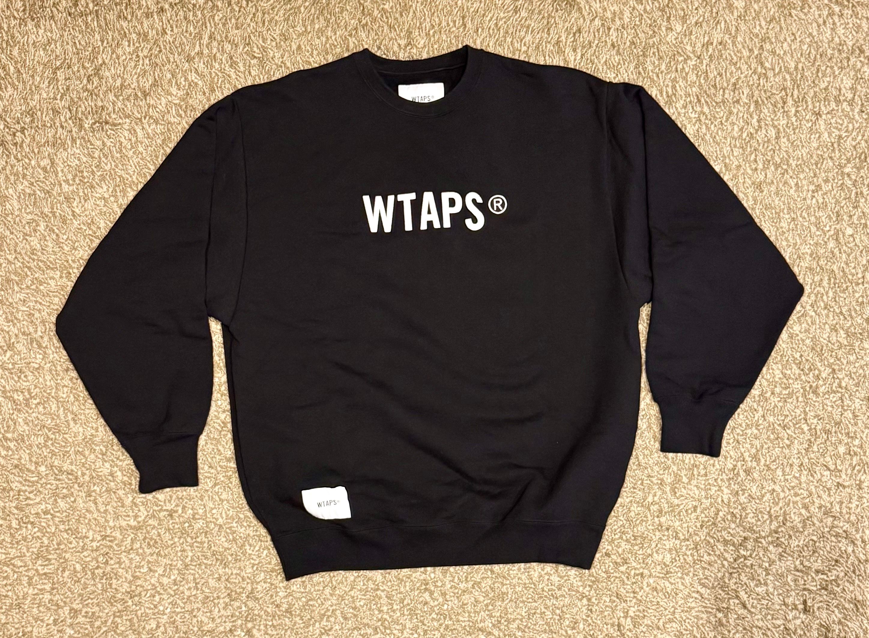 Wtaps Sign / Sweater / Cotton. TSSC "Black"