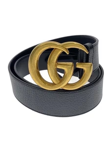 GUCCI Double G Wide Belt "Black/Gold"