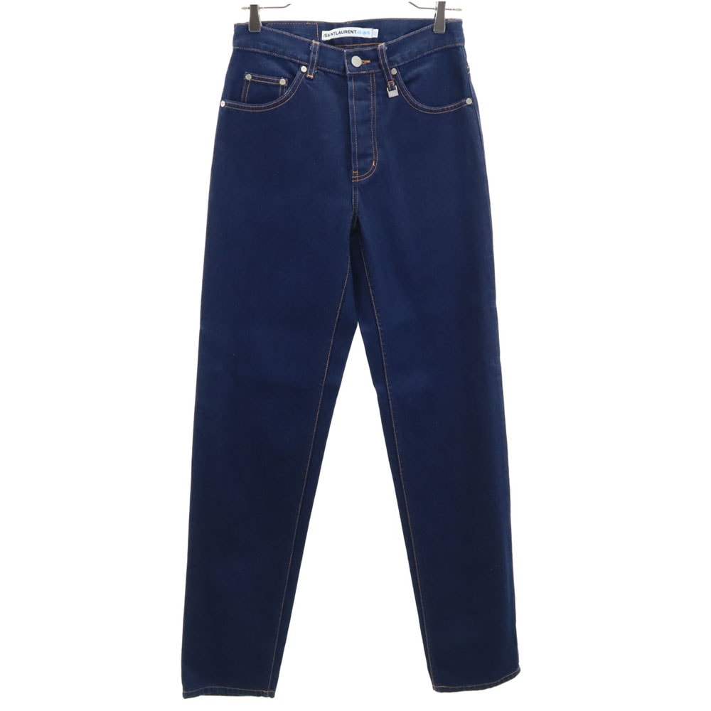 未使用 SAINT LAURENT サンローラン ストレートデニムパンツ W29 インディゴ JEANS ジーンズ ボタンフライ