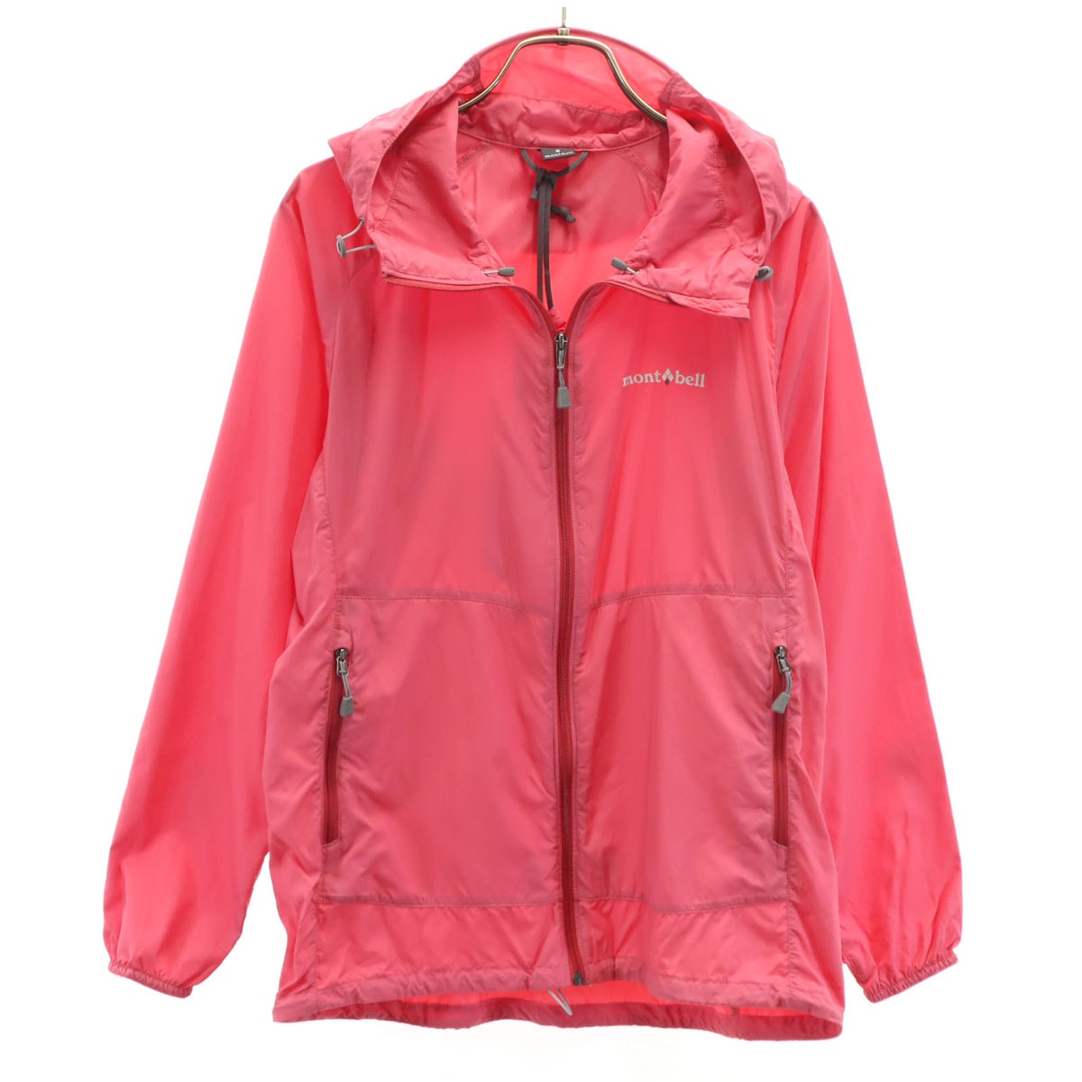 mont-bell モンベル ウインドブラスト ジャケット S ピンク 収納袋付き アウトドア
