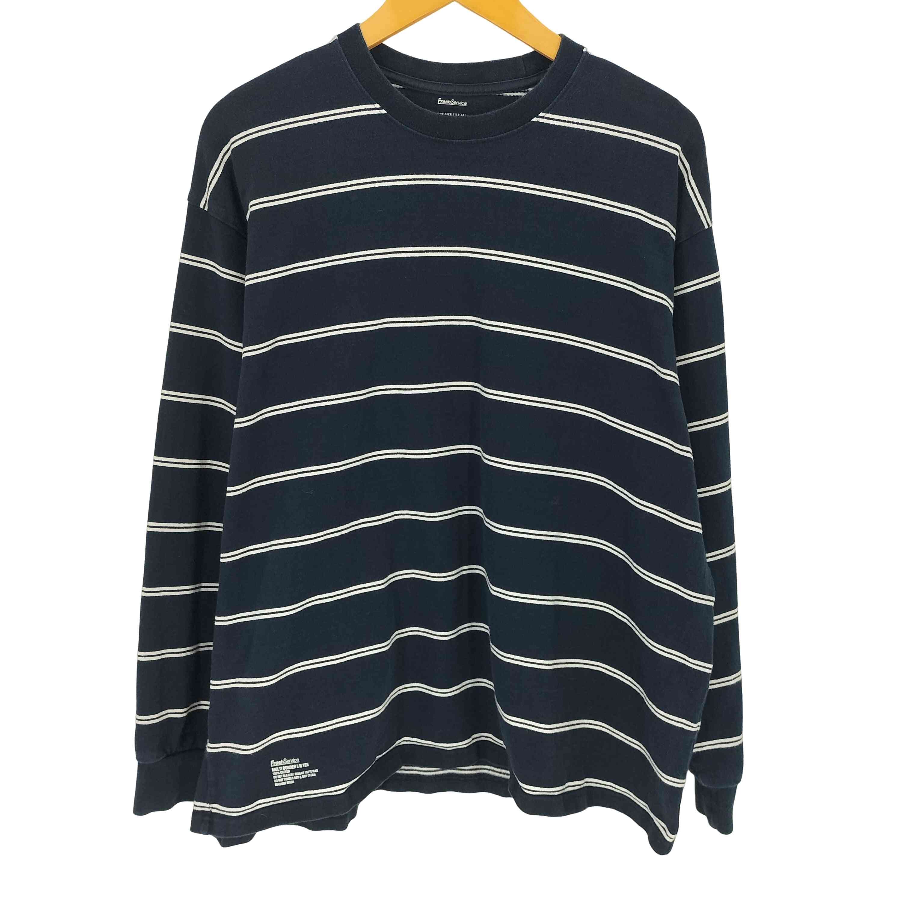 MULTI BORDER L/S TEE【1143432451893】