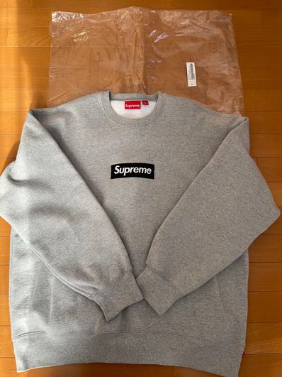 Supreme Box Logo Crewneck "Heather Grey" (22FW)