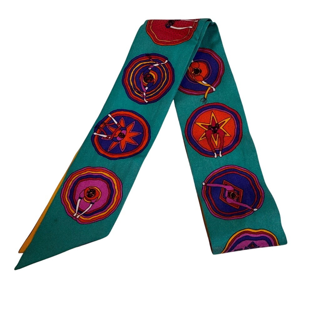 エルメス HERMES スカーフ ツイリー バレリーナ グリーン