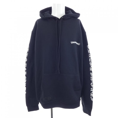 Chrome Hearts Back Scroll Label Logo Pullover Hoodie "Black"