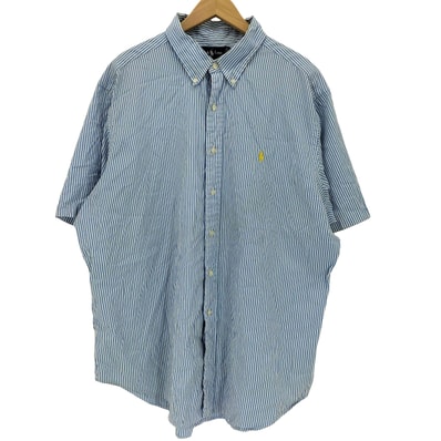 90s CLASSIC FIT BD ストライプ柄 半袖シャツ【1143775254694】