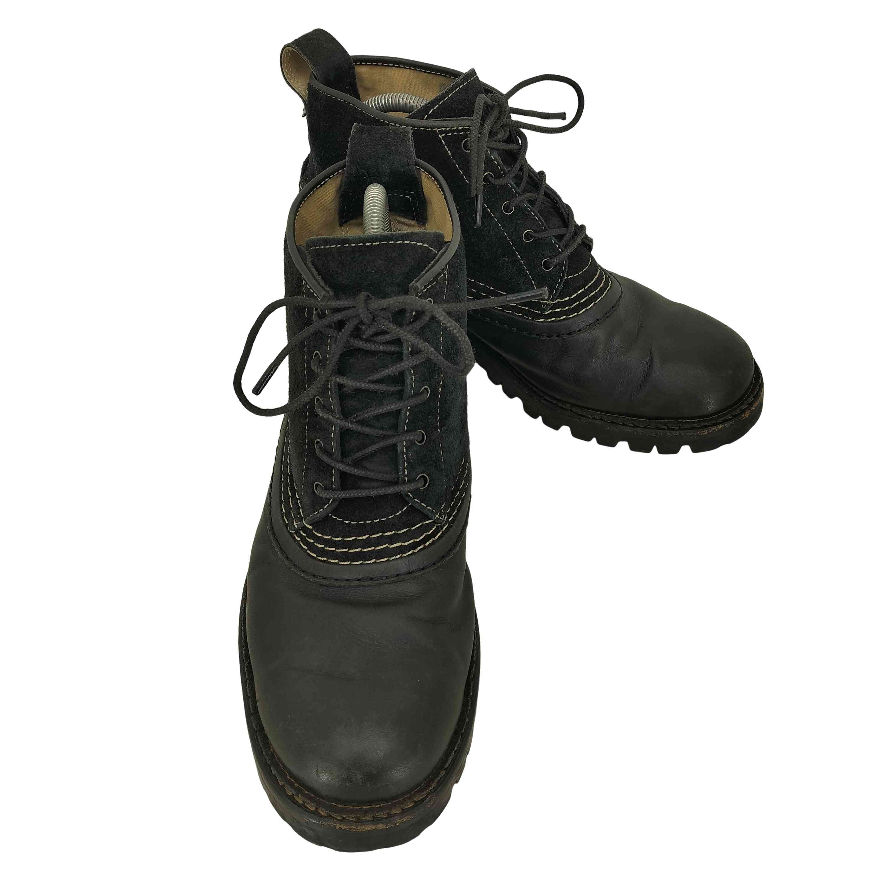 vibramソール スエード切替 レザーブーツ【1141809348760】