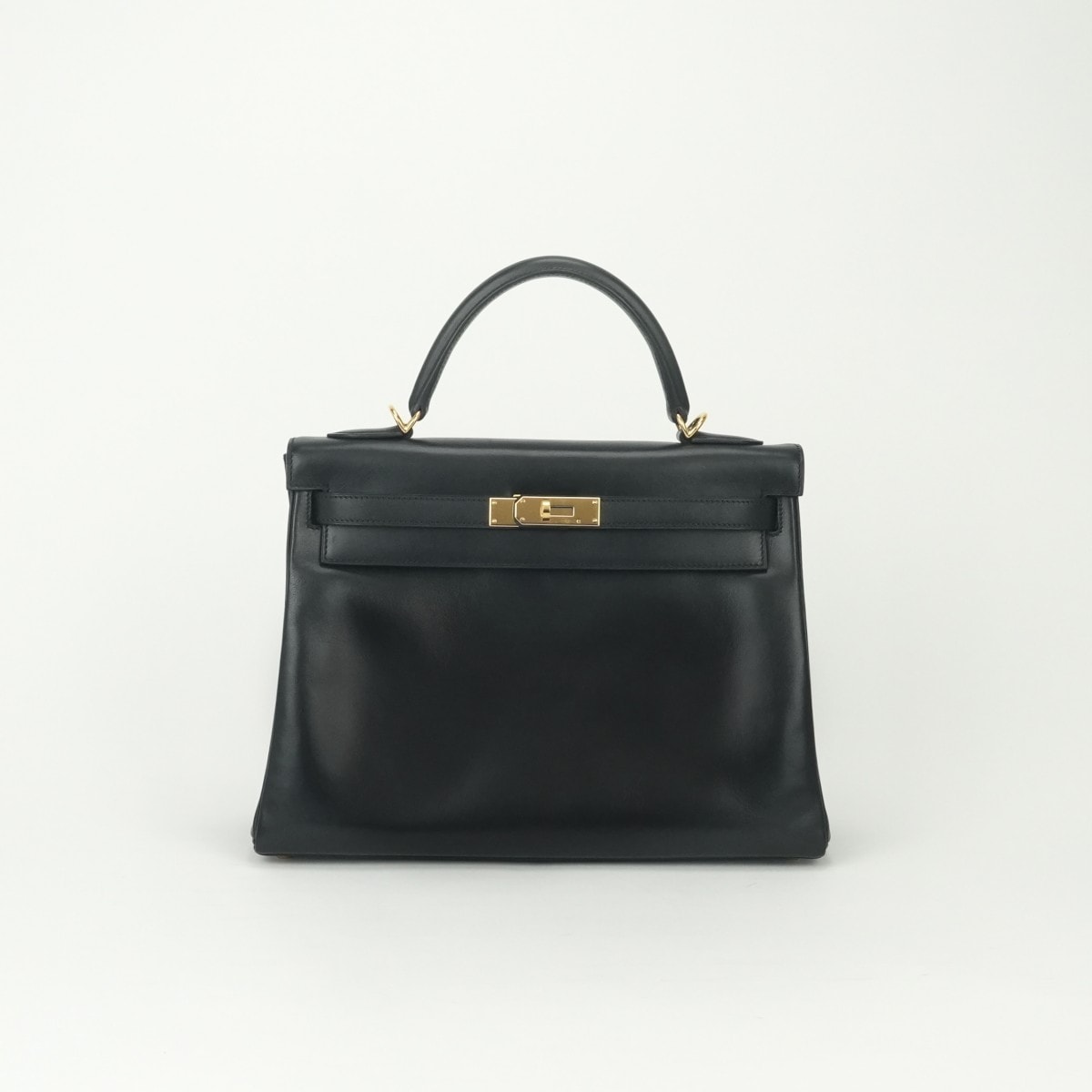 エルメス HERMES ケリー32 ケリー 32 バッグ トートバッグ ショルダーバッグ ボックスカーフ ノワール Noir ブラック Black 黒 ゴールド金具 ハンドバッグ 2Way 外縫い