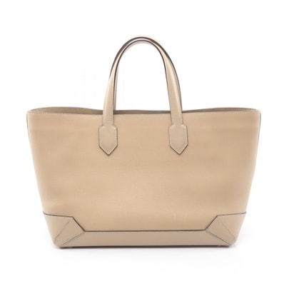 エルメス HERMES マキシボックス カバス30 ハンドバッグ バッグ レザー カーフ(牛革) エヴァーカラー / ヴォーエプソン ヴォーエプソン トレンチ A刻印(2017年製造) レディース ベージュ系 【中古】
