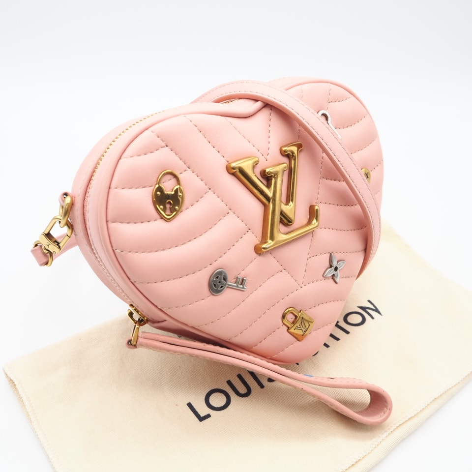 LOUIS VUITTON ルイ・ヴィトン ニューウェーブ ラブロック M53205 ショルダーバッグ ピンク カーフレザー レディース