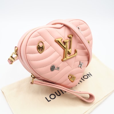LOUIS VUITTON ルイ・ヴィトン ニューウェーブ ラブロック M53205 ショルダーバッグ ピンク カーフレザー レディース