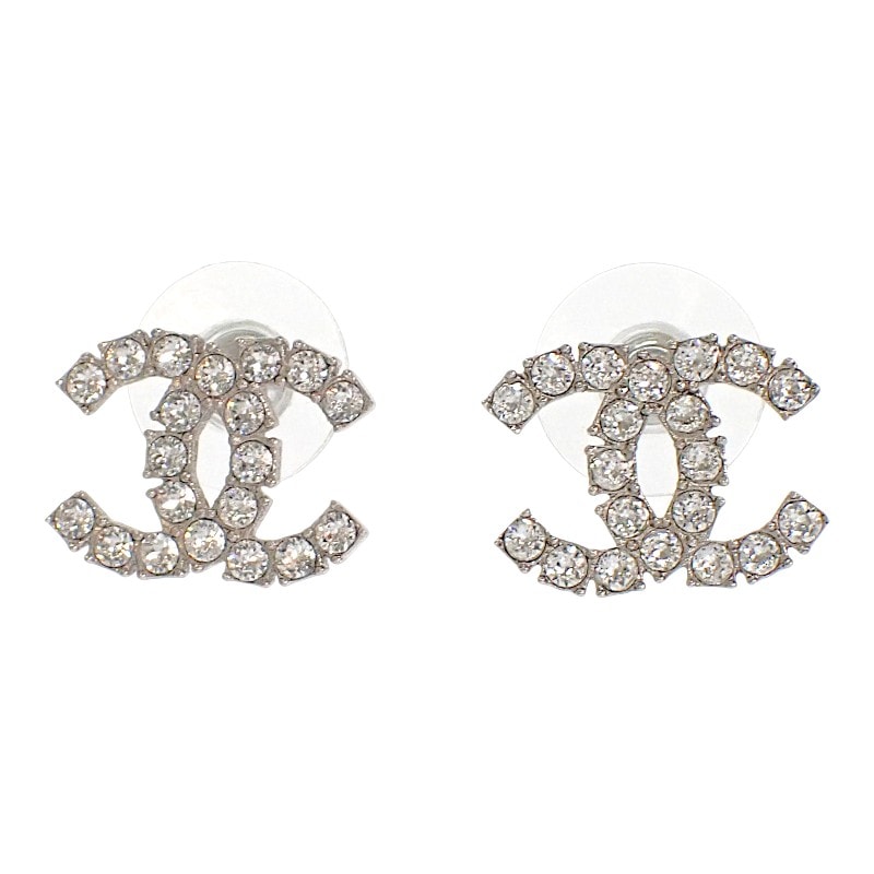 シャネル CHANEL ココマークピアス メタル シルバー【中古】【ABランク】