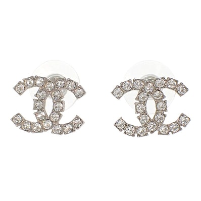 シャネル CHANEL ココマークピアス メタル シルバー【中古】【ABランク】