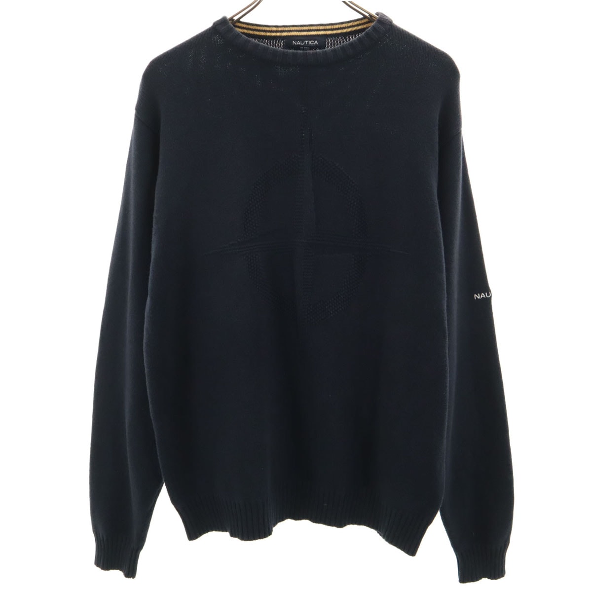 NAUTICA ノーティカ 長袖 ニット M ネイビー セーター