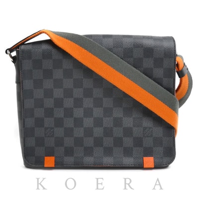 LOUIS VUITTON ルイ・ヴィトン ディストリクトPM ショルダーバッグ グラフィット N42405 GI5106 メンズ【中古】