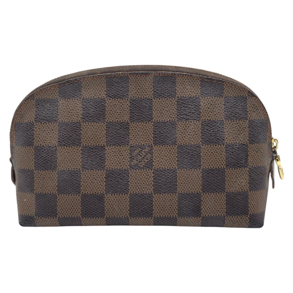 LOUIS VUITTON ルイヴィトン ダミエ ポシェット コスメティック ブラウン PVC ポーチ メイクポーチ 男女兼用 600169 【中古】