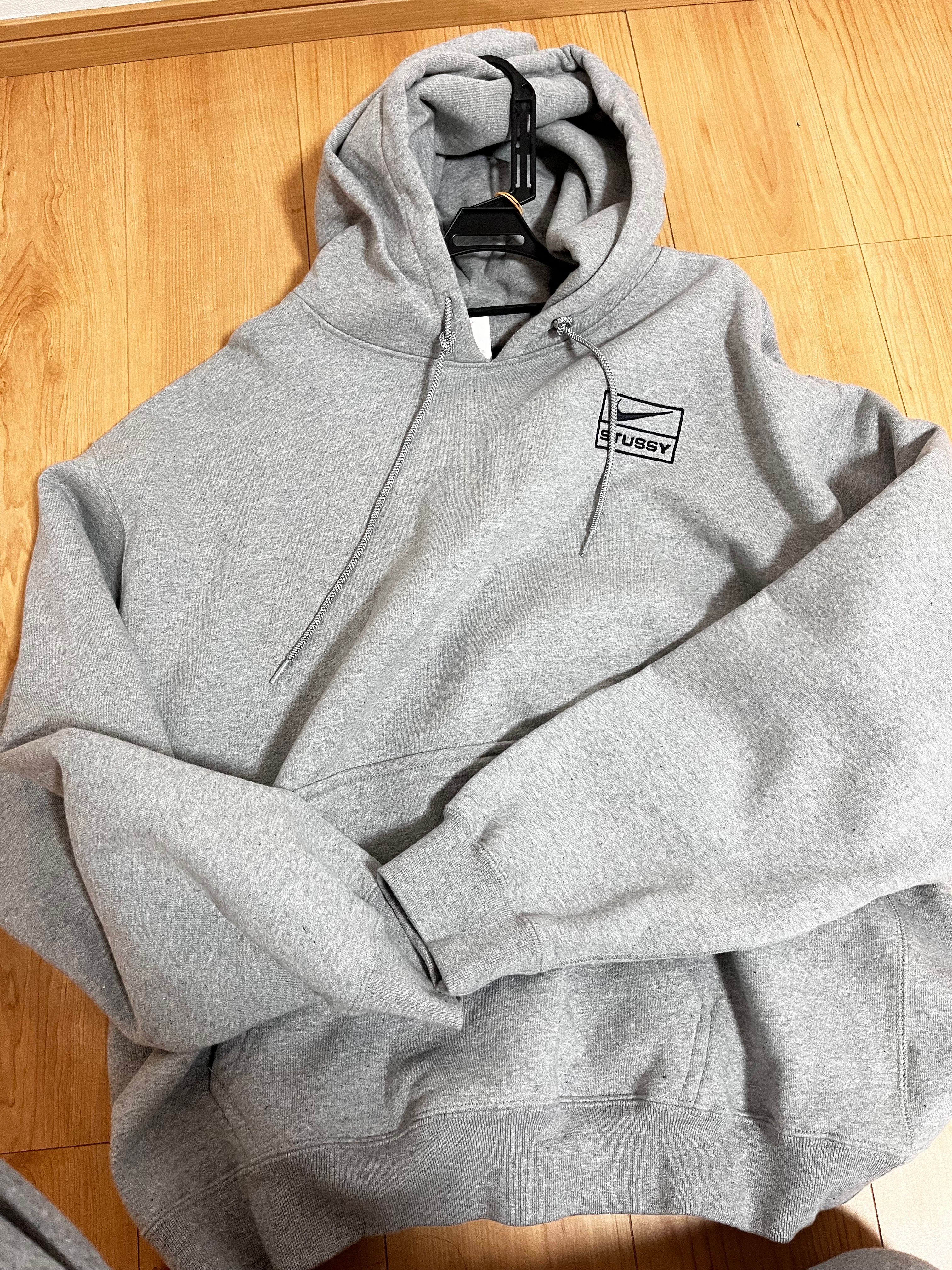 Stussy × Nike NRG Washed Hoodie (US Size) "Grey" DJ9488-063