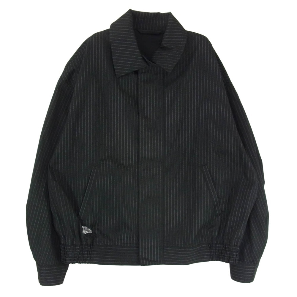 FreshService フレッシュサービス ブルゾン 25AW FSC253-30226B CORPORATE BLOUSON ストライプ コットン ジップアップ ブルゾン ジャケット ブラック系 サイズ表記無【中古】