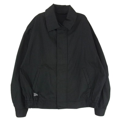 FreshService フレッシュサービス ブルゾン 25AW FSC253-30226B CORPORATE BLOUSON ストライプ コットン ジップアップ ブルゾン ジャケット ブラック系 サイズ表記無【中古】