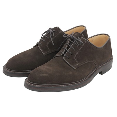 クロケット&ジョーンズ 新品同様 SEDGEMOOR3 Darkbrown Suede シューズ メンズ ダークブラウン 5E Last378 5E