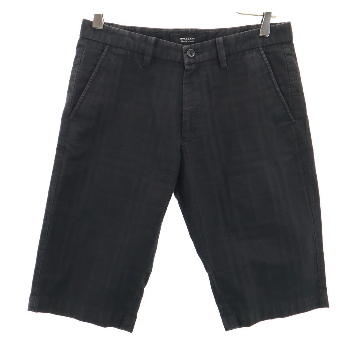 BURBERRY BLACK LABEL バーバリーブラックレーベル チェック柄 ハーフパンツ 73 ブラック 三陽商会
