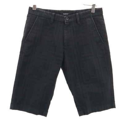 BURBERRY BLACK LABEL バーバリーブラックレーベル チェック柄 ハーフパンツ 73 ブラック 三陽商会