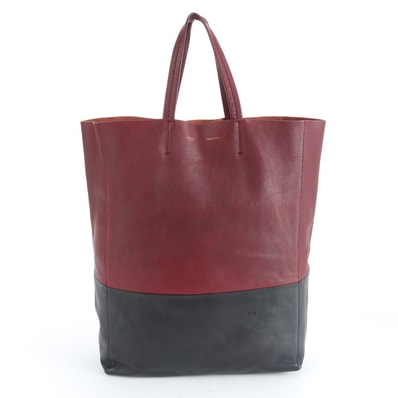 ■美品 セリーヌ ホリゾンタル カバトート バッグ レザー