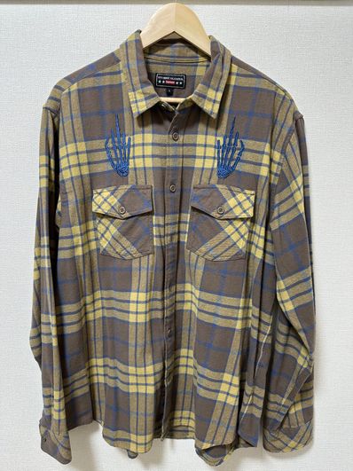 Supreme x HYSTERIC GLAMOUR Plaid Flannel Shirt "Tan"