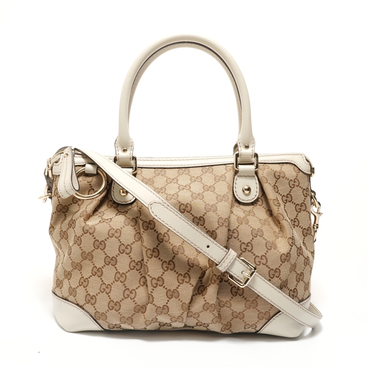 グッチ GUCCI GGキャンバス スーキー 2way ハンドバッグ【中古】