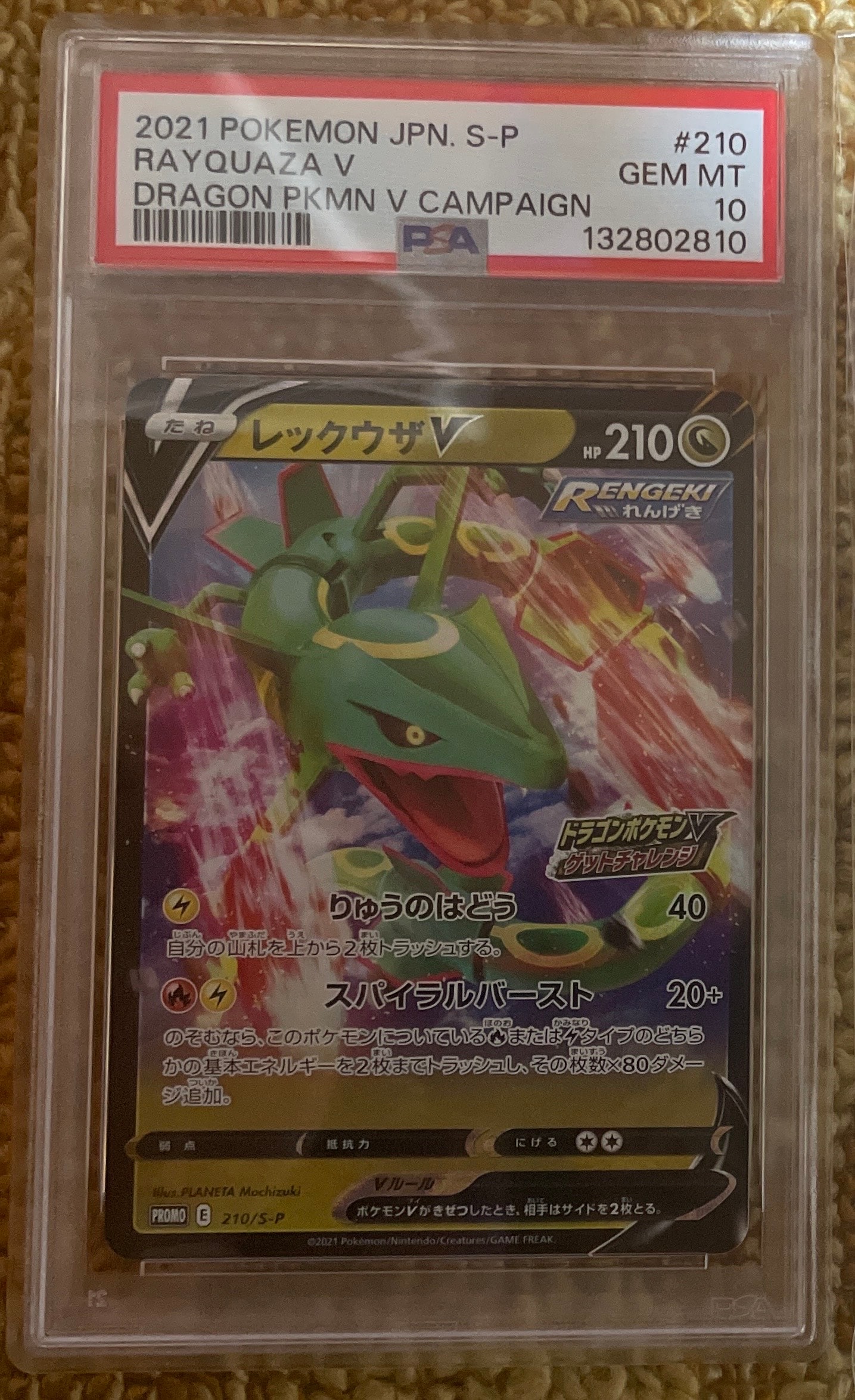 PSA10】レックウザV: プロモ P [S-P 210](プロモーションカード「S-P