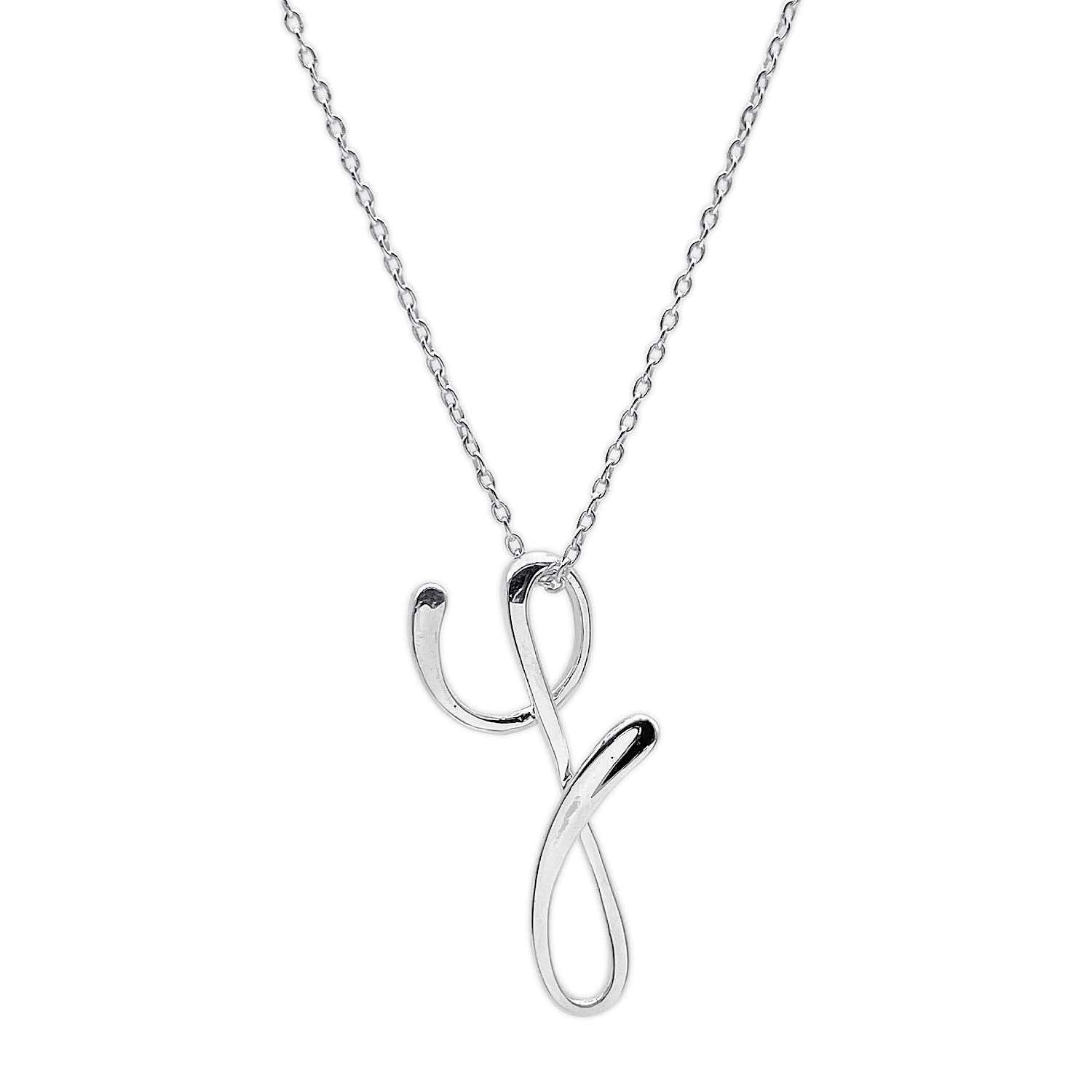 TIFFANY&Co. ティファニー レター Y イニシャル ネックレス
 エルサペレッティ SV925 シルバー 新品仕上済 ユニセックス
 【中古】