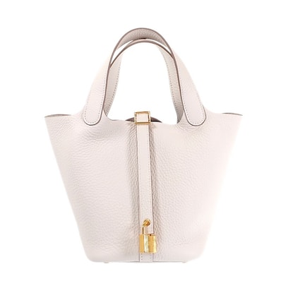 エルメス ピコタンロック PM ハンドバッグ べトン【中古】【SAランク】