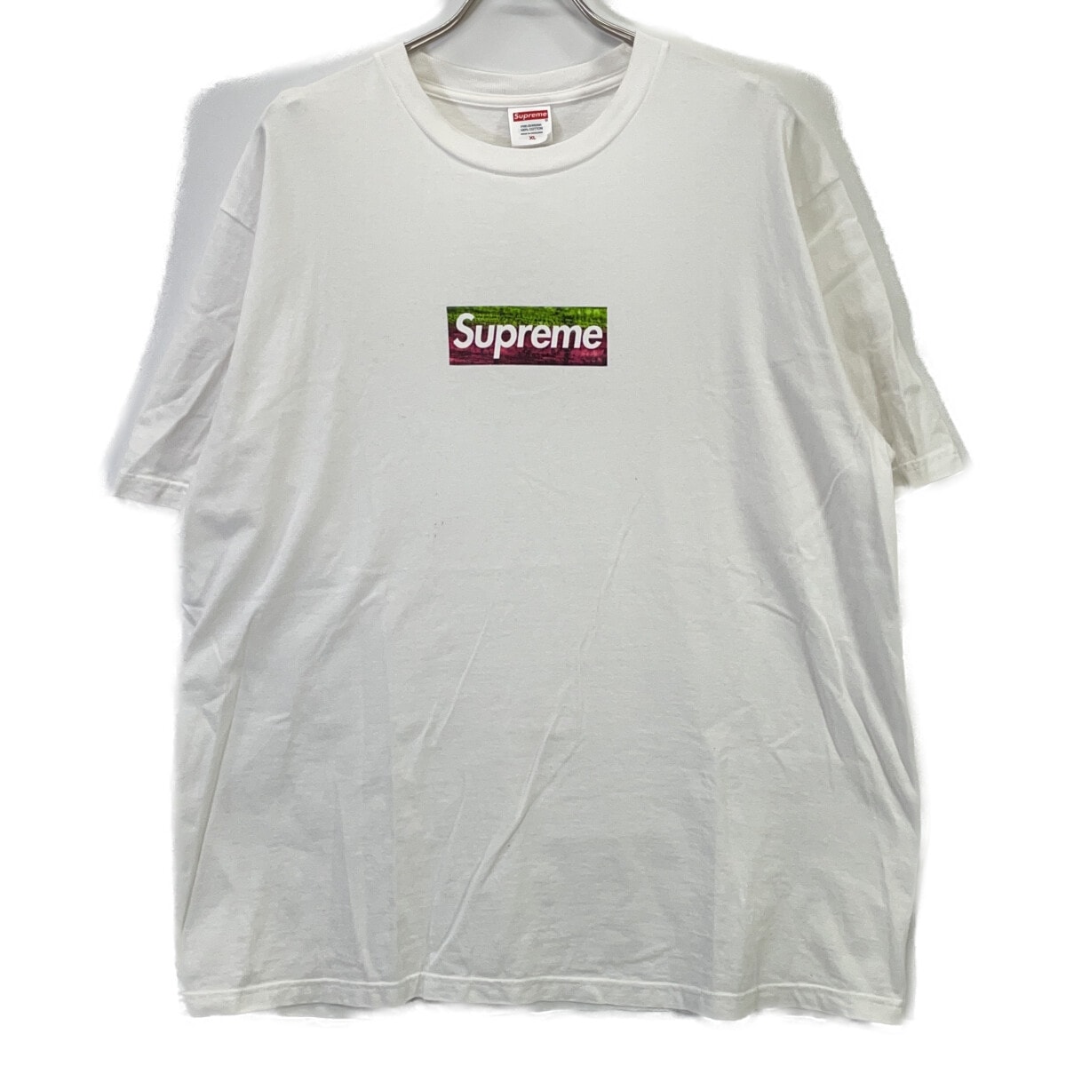 シュプリーム ホワイト Los Angeles Box Logo Tシャツ XL
