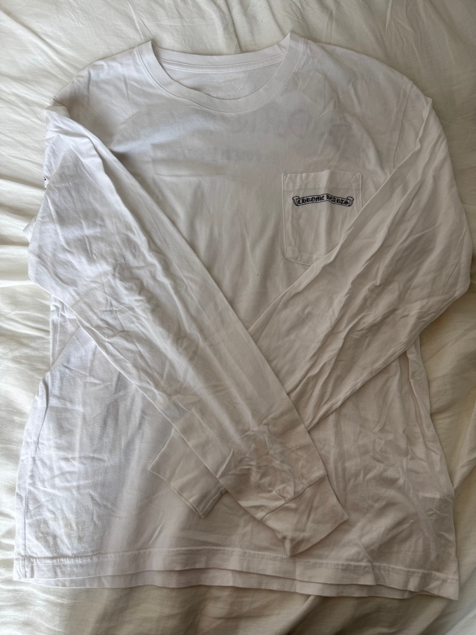 Chrome Hearts Arch Logo Fuck You L/S T-Shirt "White"