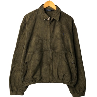 古着 90年代 ラルフローレン Ralph Lauren POLO by Ralph Lauren スイングトップタイプ フリースジャケット USA製 メンズL相当ヴィンテージ/eaa572025