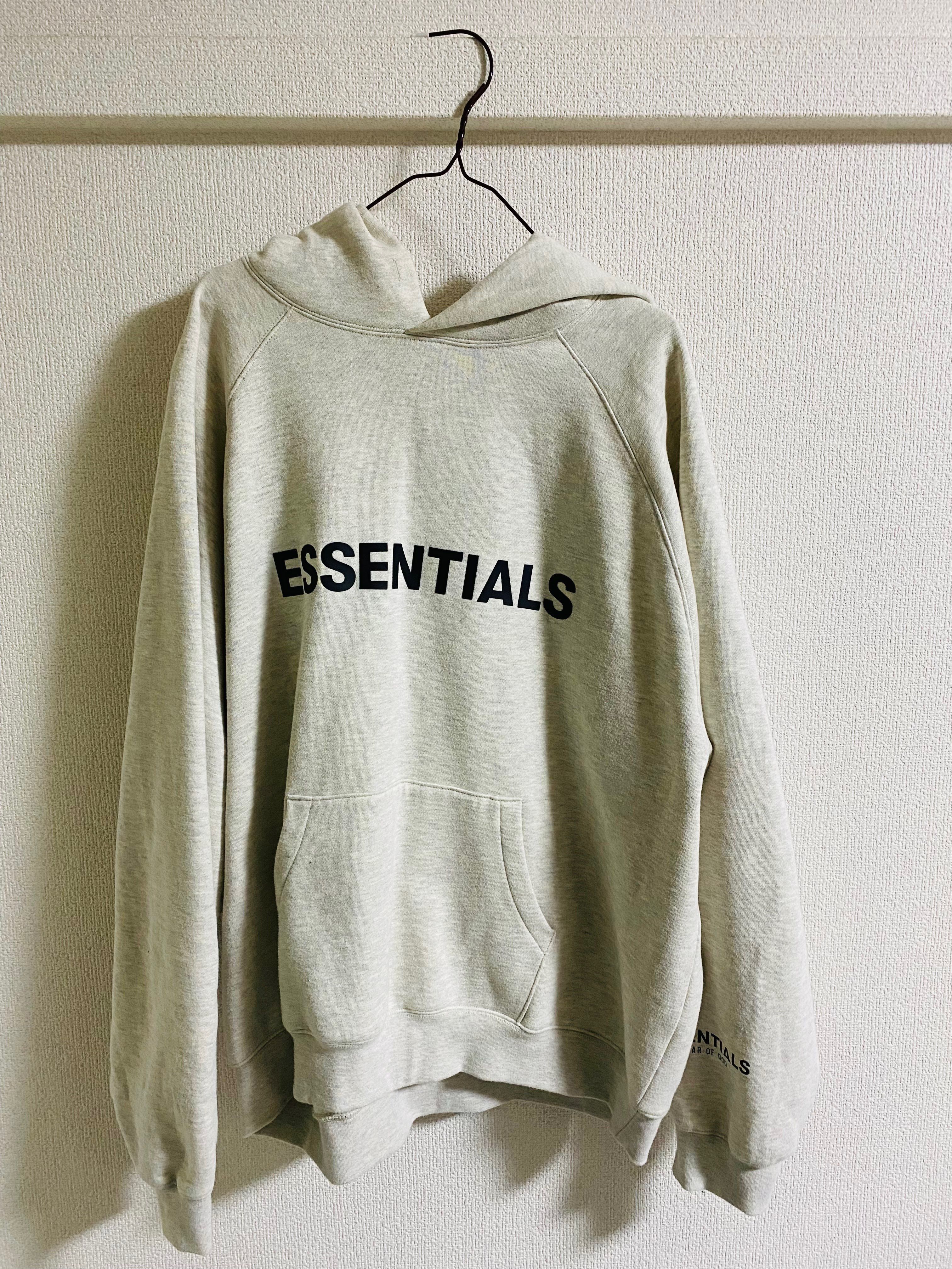 FEAR OF GOD ESSENTIALS 3D Silicon Applique Pullover Hoodie "Oatmeal"