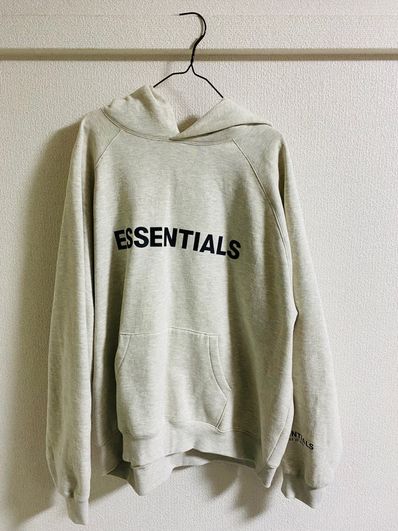 FEAR OF GOD ESSENTIALS 3D Silicon Applique Pullover Hoodie "Oatmeal"