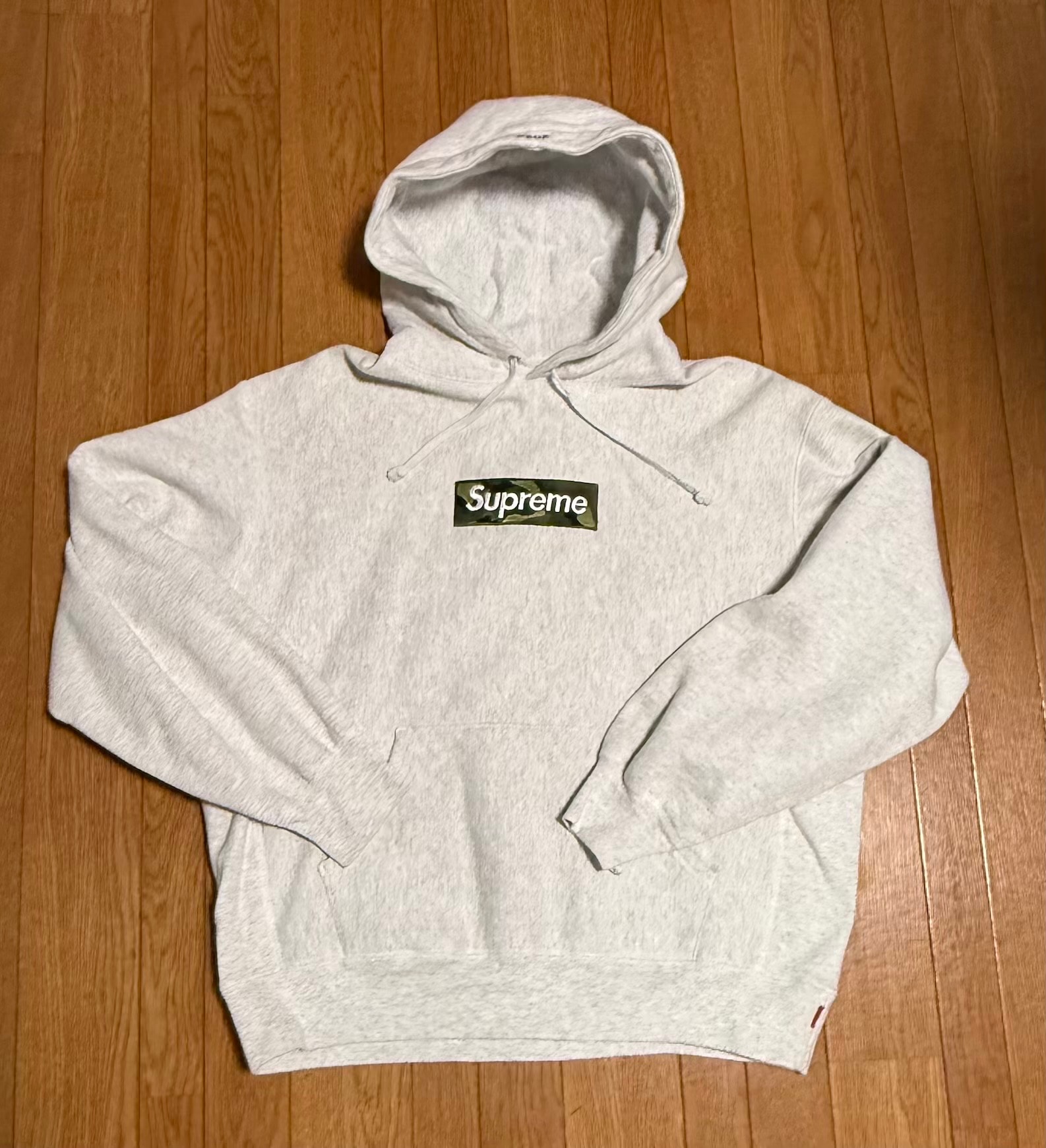 Supreme Box Logo Hooded Sweatshirt "Ash Grey" (23FW)
