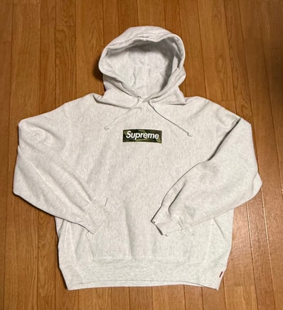 Supreme Box Logo Hooded Sweatshirt "Ash Grey" (23FW)