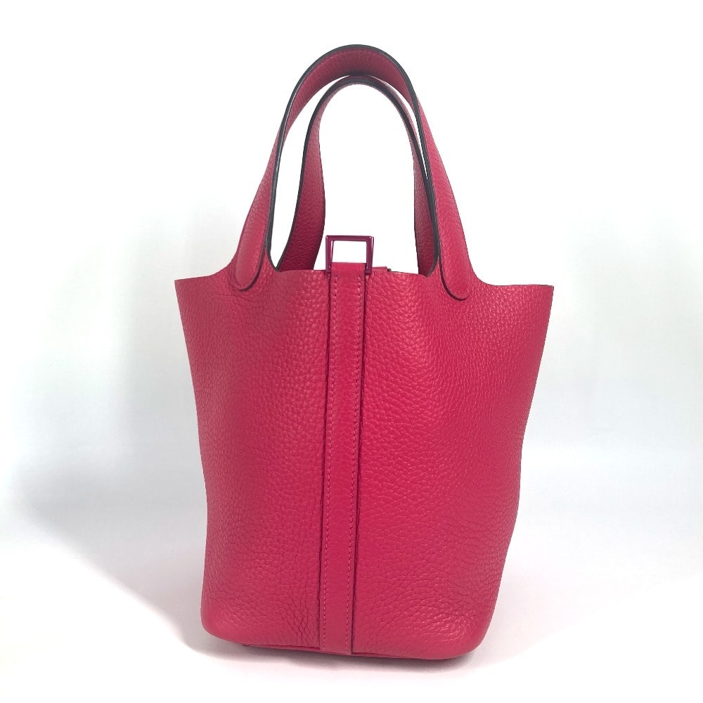 エルメス HERMES ピコタンロック PM 18 ピコタンロックPM オールピンク モノクローム ピコタンPM ピコタン18 ピコタン ハンドバッグ トリヨンクレマンス U刻 ローズメキシコ ピンク 美品