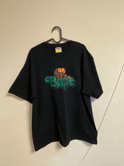 A BATHING APE COLOR CAMO MILO ON BAPE TEE "Black Green"