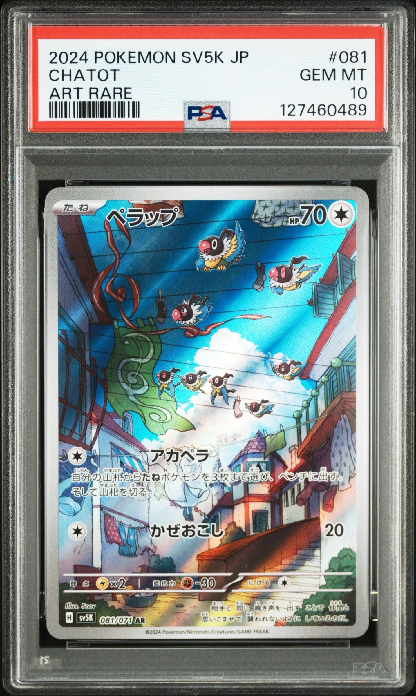 PSA10】ペラップ AR [SV5K 081/071](拡張パック「ワイルドフォース