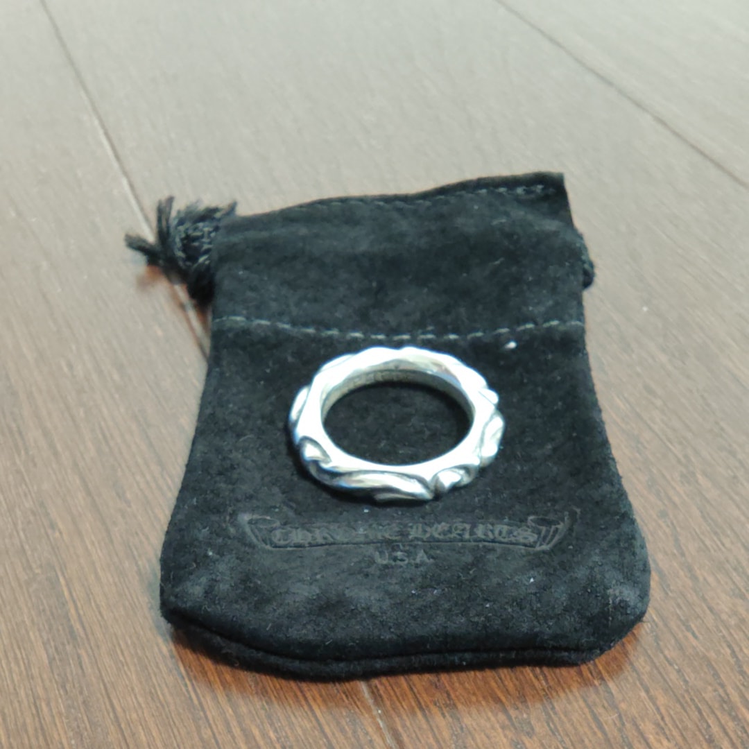 Chrome Hearts Scroll Band Ring "Silver"